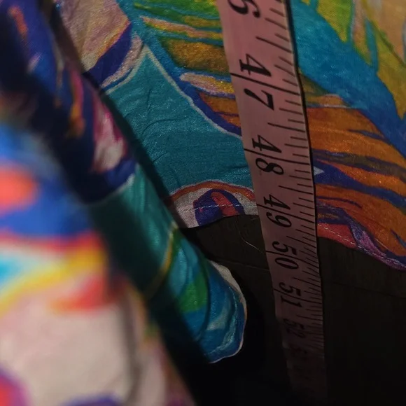 Johnny Was-Helena Tiered Loral Silk Blend WITH TASSELS Maxi Dress-Size '3XL' - Picture 16 of 16